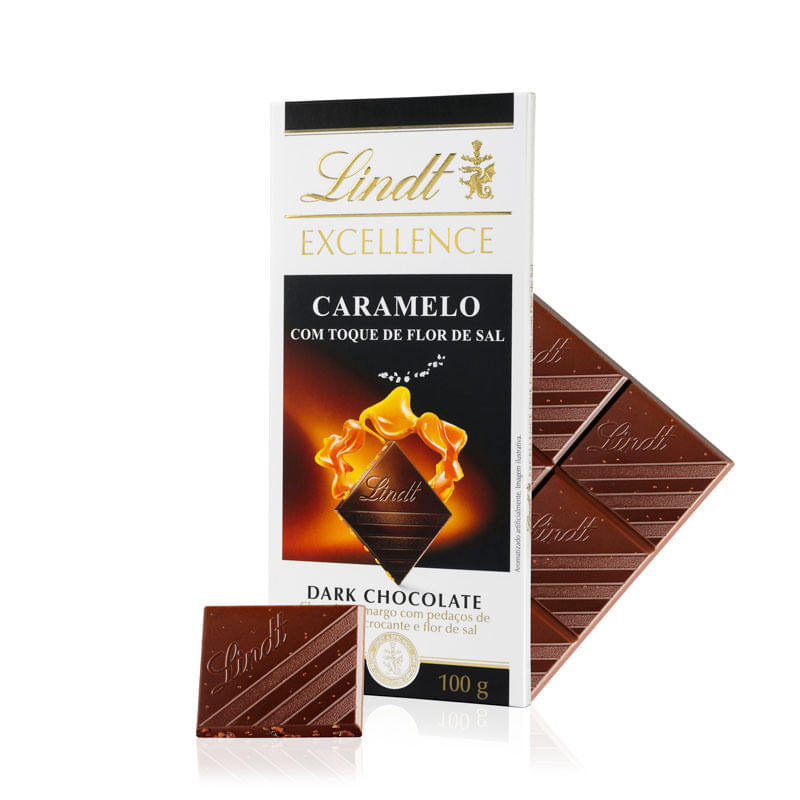 EXCELLENCE Tablete Dark Caramelo e Flor de Sal 100g | Lindt