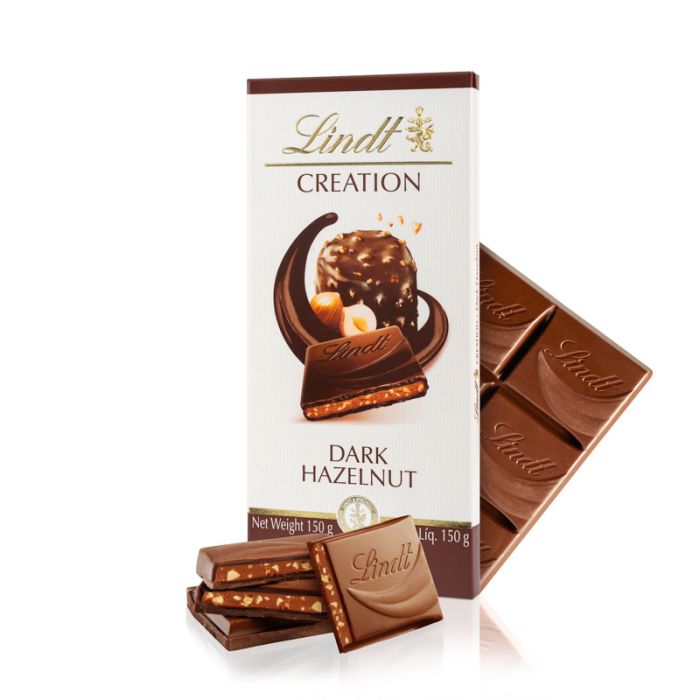 Creation Tablete Dark com avelãs 150g | Lindt