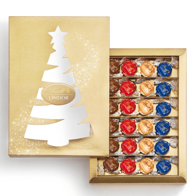Caixa Árvore de Natal LINDOR Sortido 300g | Lindt